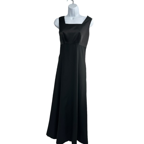 Style Accents Dresses & Skirts - Vintage Style Accents Black Maxi Cocktail Dress Size 6